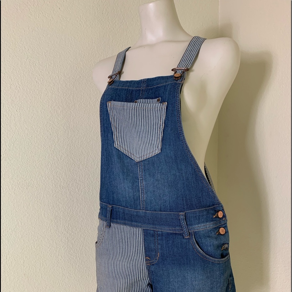 American Rag Striped Overalls - Picture 4 of 5